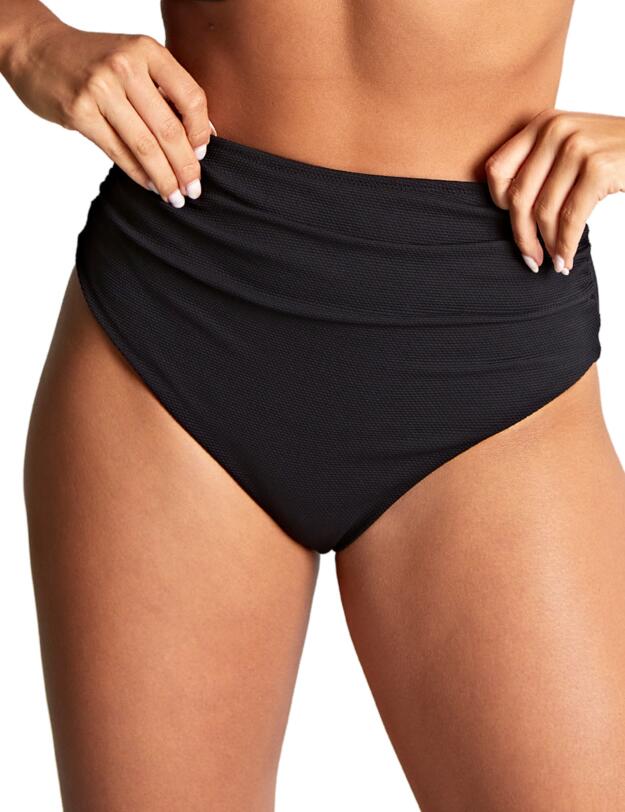 Panache Spirit High Waist Brazilian Bikini Brief Black