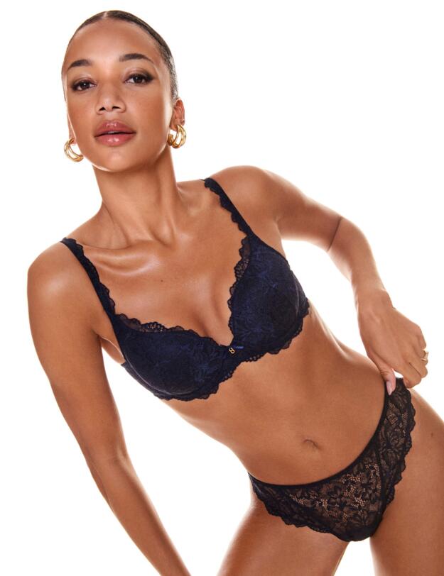 Marie Jo Manyla Padded Heartshaped Bra Velvet Blue