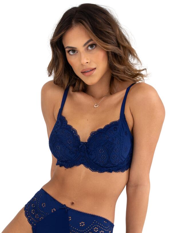 Pour Moi Swoon Underwired Bra Navy