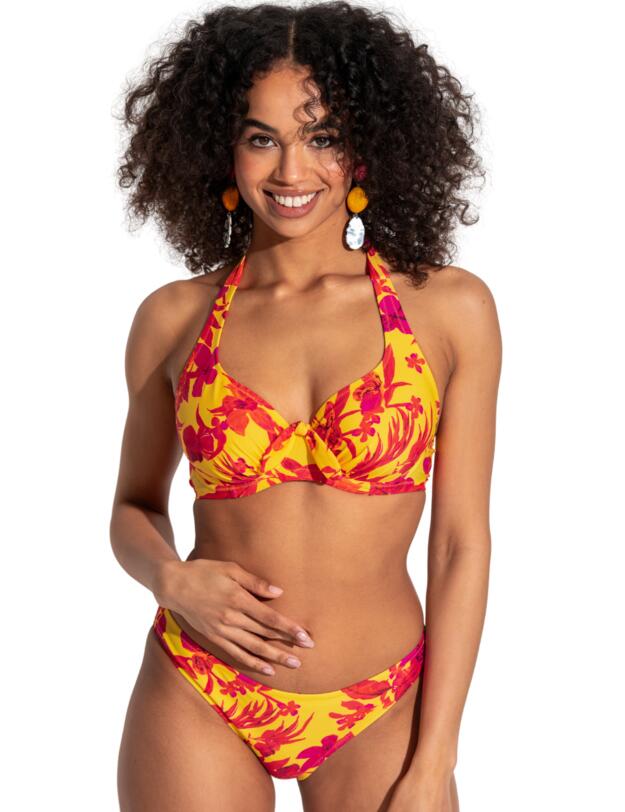 Pour Moi Heatwave Bikini Brief Yellow Floral