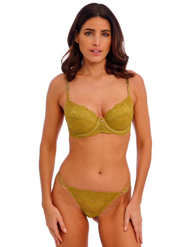 Wacoal Natsuki Lace Balcony Bra Antique Gold