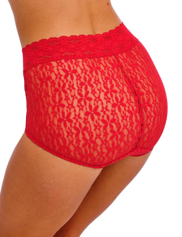 Wacoal Halo Lace Full Brief Equestrian Red
