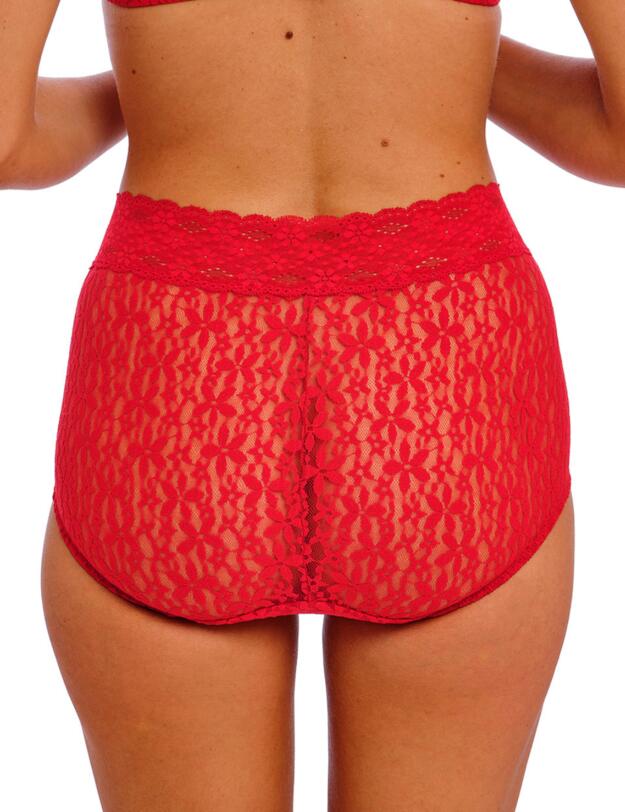 Wacoal Halo Lace Full Brief Equestrian Red