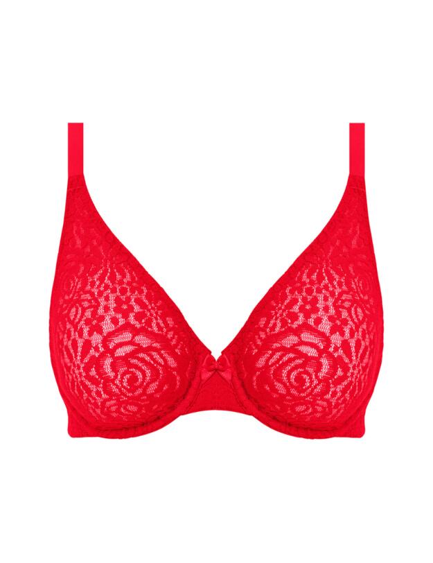 Wacoal Halo Lace Moulded Bra Equestrian Red 