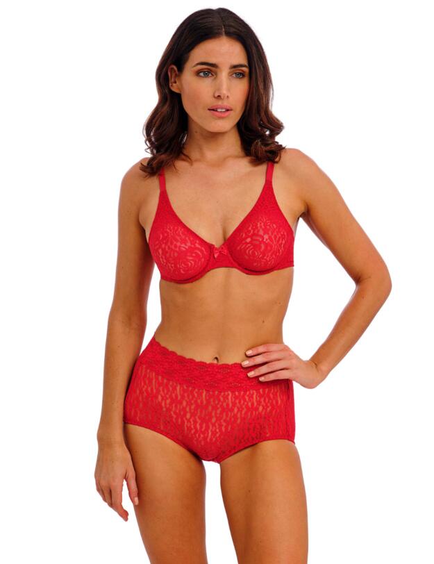 Wacoal Halo Lace Moulded Bra Equestrian Red 