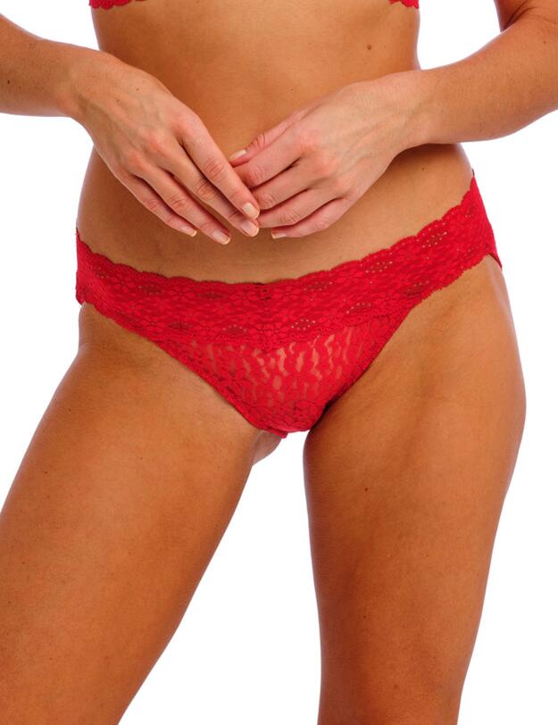 Wacoal Halo Lace Brief Equestrian Red