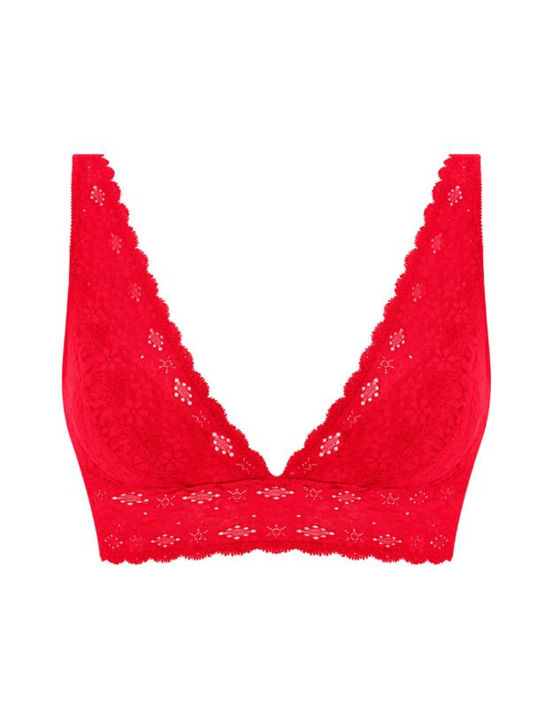 Wacoal Halo Lace Soft Cup Bra Equestrian Red