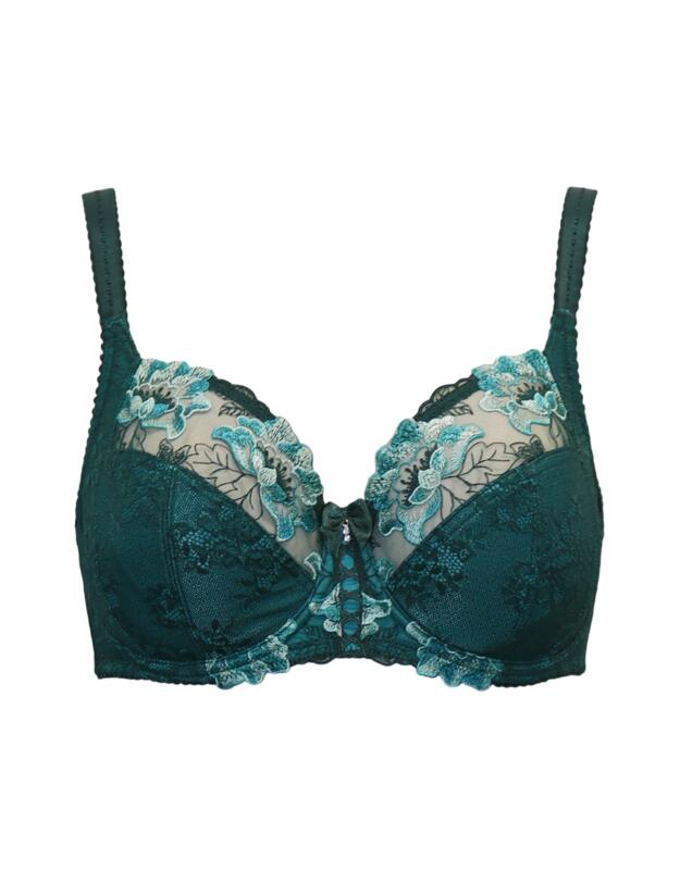 Pour Moi Sofia Side Support Bra Forest/Teal
