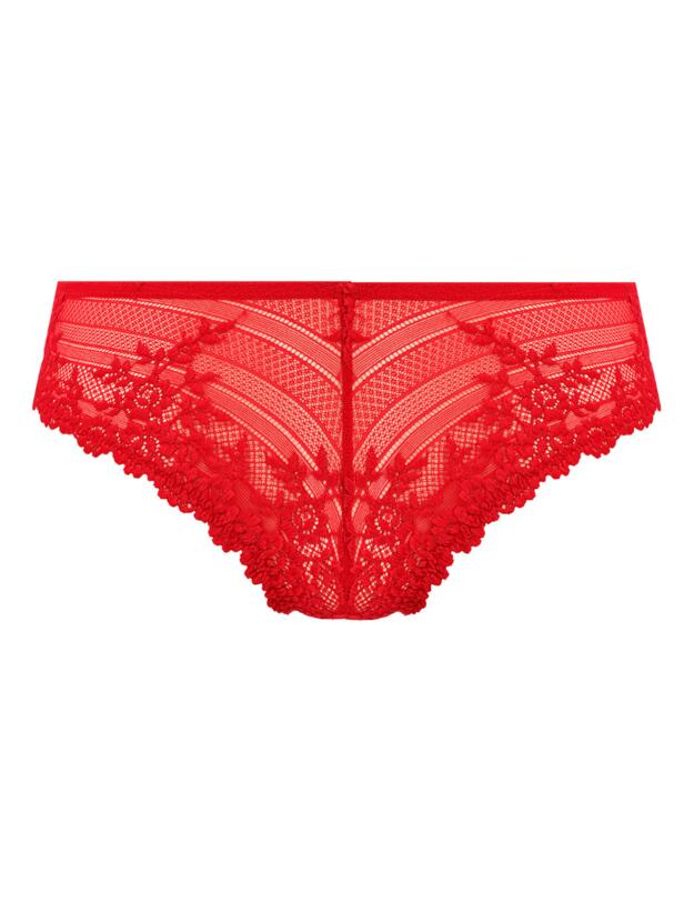 Wacoal Embrace Lace Tanga Brief Equestrian Red