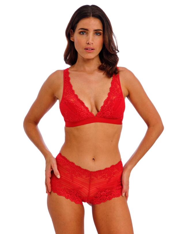 Wacoal Embrace Lace Boy Short Equestrian Red