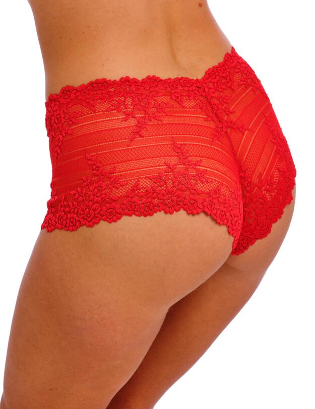 Wacoal Embrace Lace Boy Short Equestrian Red