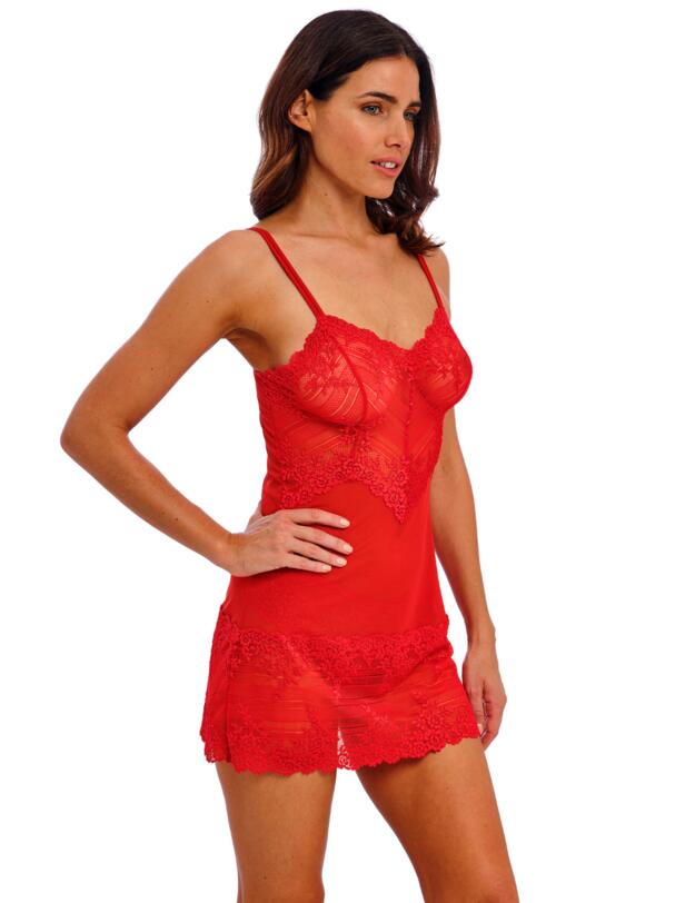 Wacoal Embrace Lace Chemise Equestrian Red