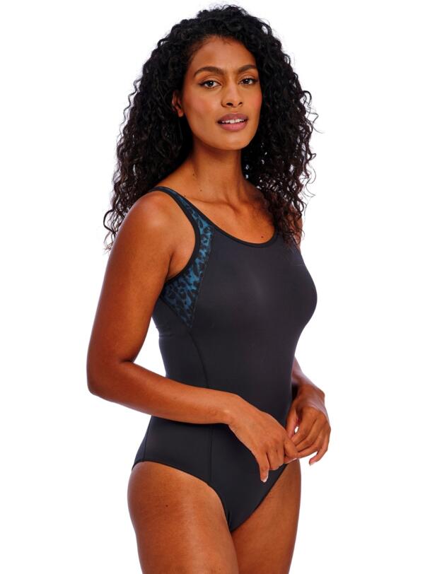  Freya Active Freestyle Moulded Active Swimsuit Midnight Leopard