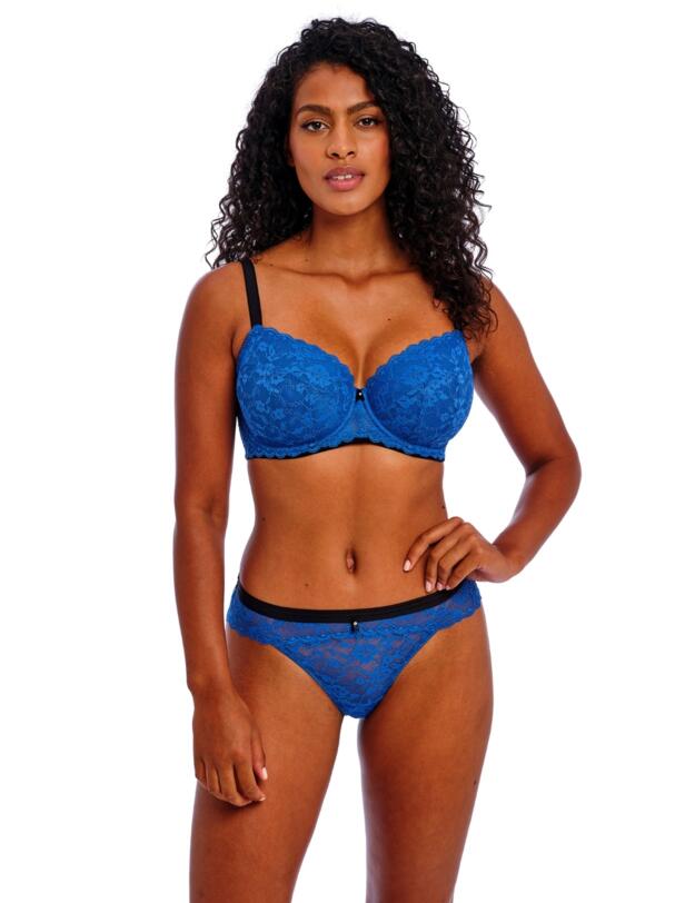 Freya Offbeat Half Cup Bra Dazzling Blue