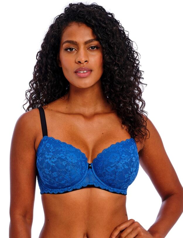 Freya Offbeat Half Cup Bra Dazzling Blue