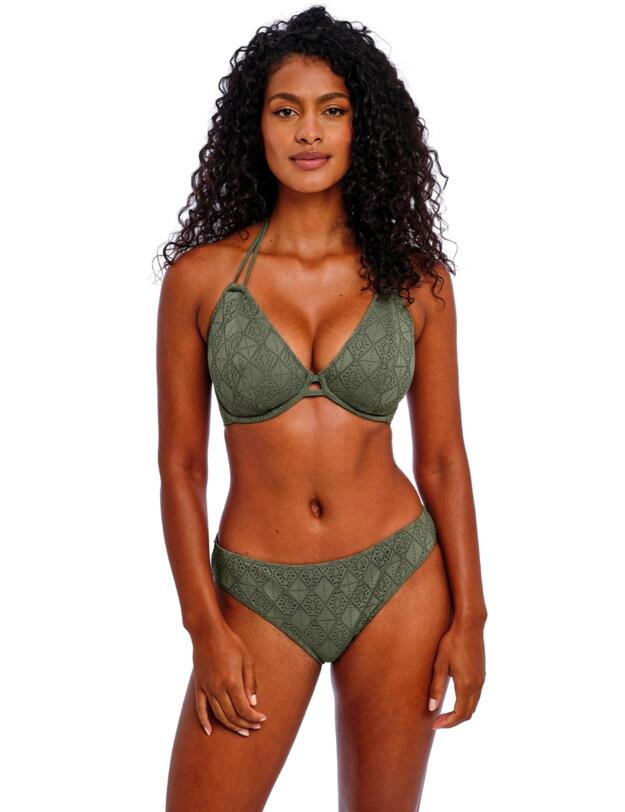 Freya Nomad Nights Underwired Halter Bikini Top Sage