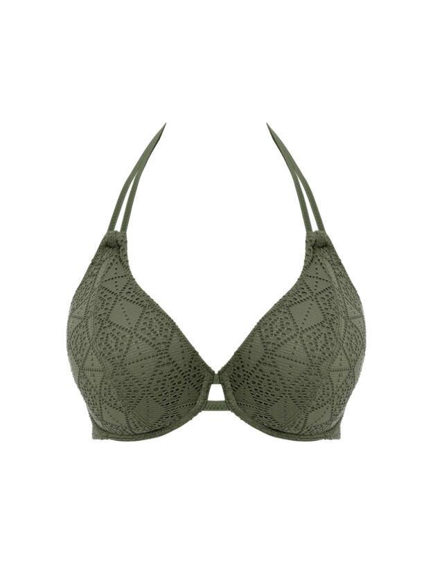 Freya Nomad Nights Underwired Halter Bikini Top Sage