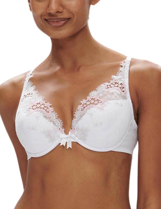 Simone Perele Wish Plunge Push-Up Bra Cristal White