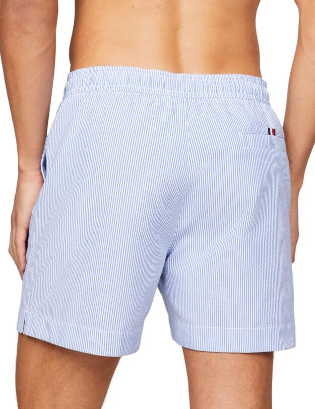 Tommy Hilfiger Men Medium Drawstring Shorts Ithaca White/ Blue Spell