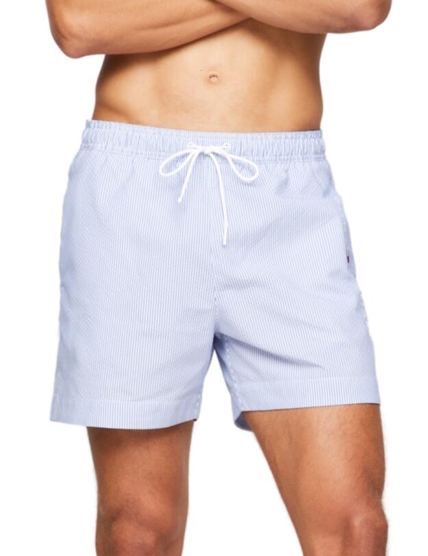 Tommy Hilfiger Men Medium Drawstring Shorts Ithaca White/ Blue Spell
