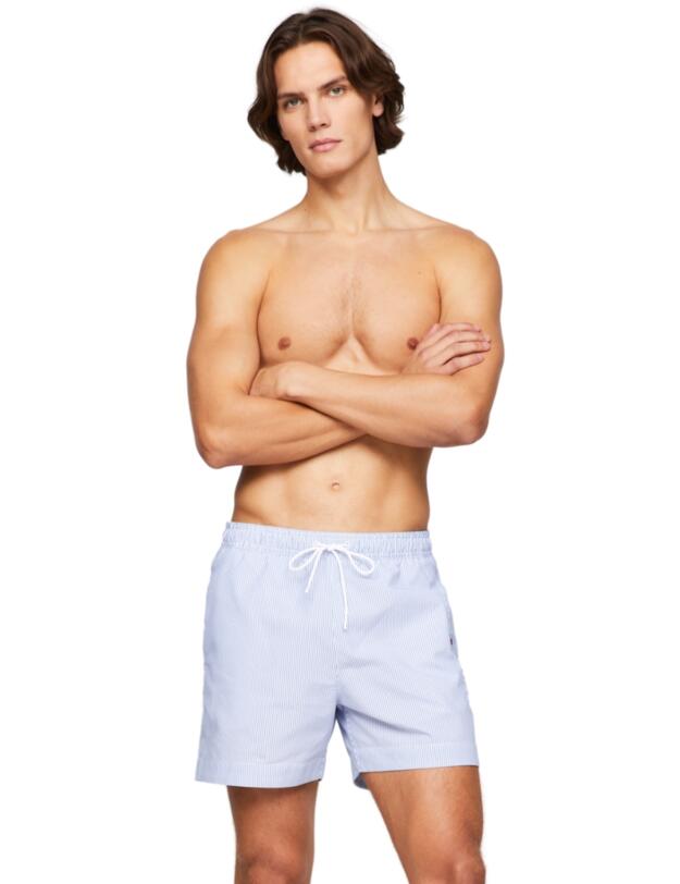 Tommy Hilfiger Men Medium Drawstring Shorts Ithaca White/ Blue Spell