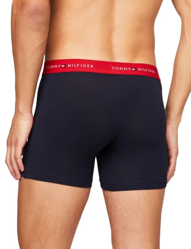 Tommy Hilfiger 3 Pack Boxer Briefs Desert Sky/ White/ Primary Red