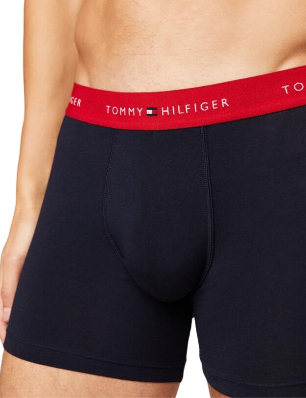 Tommy Hilfiger 3 Pack Boxer Briefs Desert Sky/ White/ Primary Red