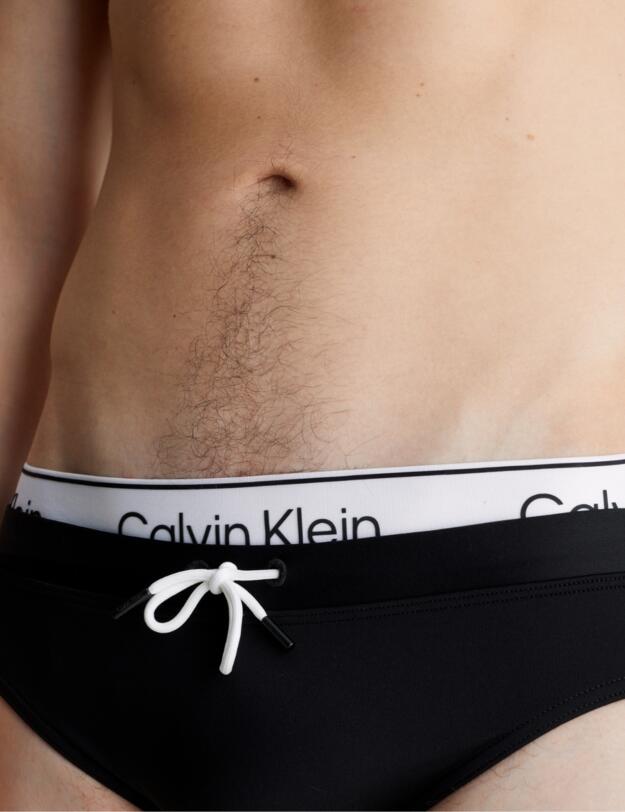 Calvin Klein Mens CK Meta Legacy Double Waistband Brief PVH Black