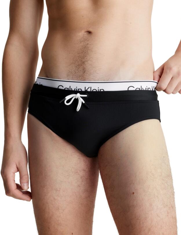 Calvin Klein Mens CK Meta Legacy Double Waistband Brief PVH Black