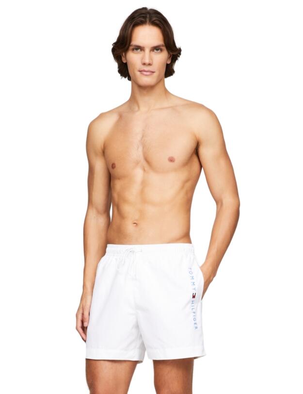 Tommy Hilfiger Men Drawstring Shorts TH Optic White