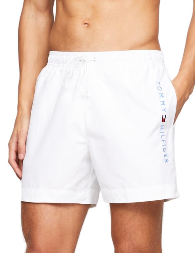 Tommy Hilfiger Men Drawstring Shorts TH Optic White