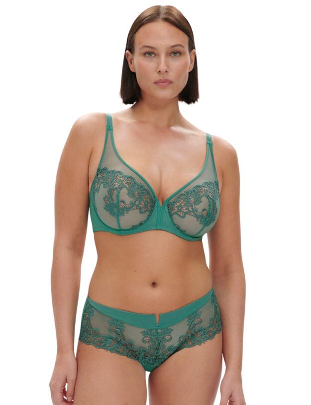 Simone Perele Saga Plunge Bra Garden Green