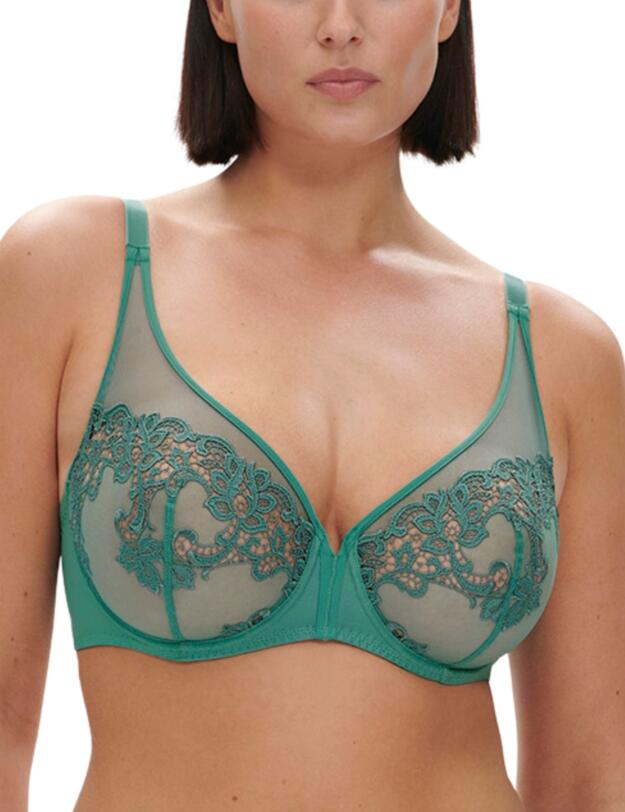 Simone Perele Saga Plunge Bra Garden Green