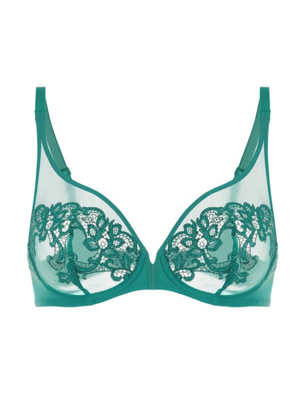Simone Perele Saga Plunge Bra Garden Green