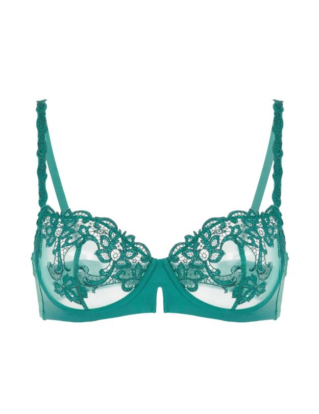 Simone Perele Saga Half Cup Bra Garden Green