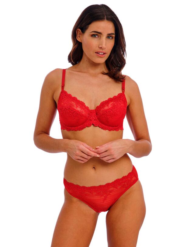 Wacoal Embrace Lace Underwired Bra Equestrian Red