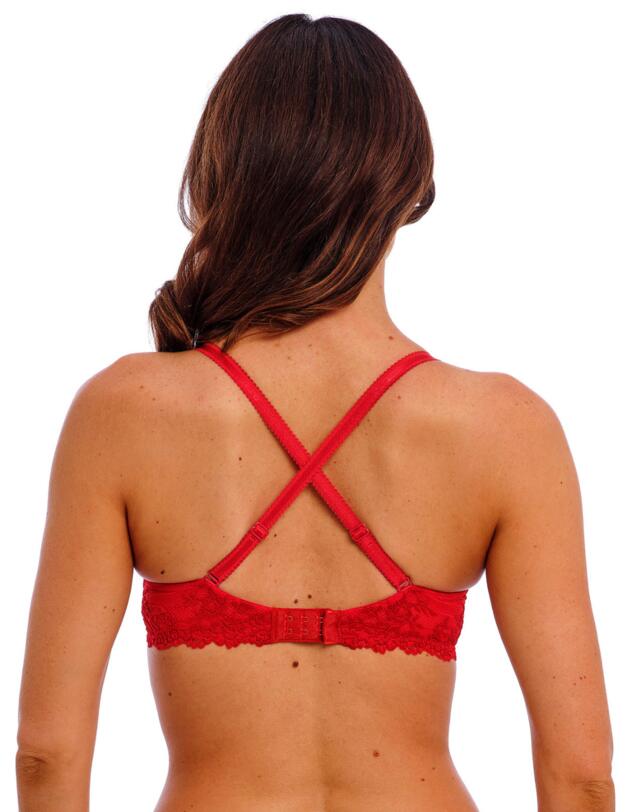 Wacoal Embrace Lace Plunge Bra Equestrian Red