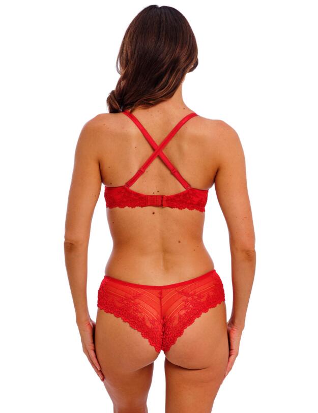 Wacoal Embrace Lace Plunge Bra Equestrian Red