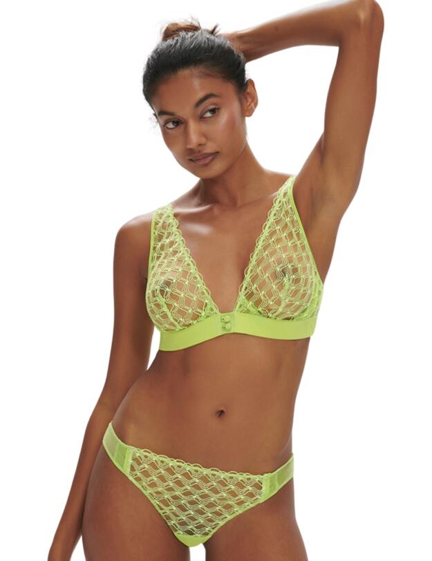 Simone Perele Rose Underwired Triangle Bra Lime 