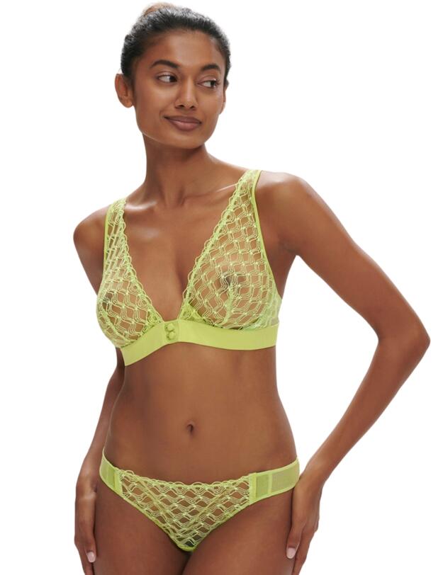 Simone Perele Rose Underwired Triangle Bra Lime 