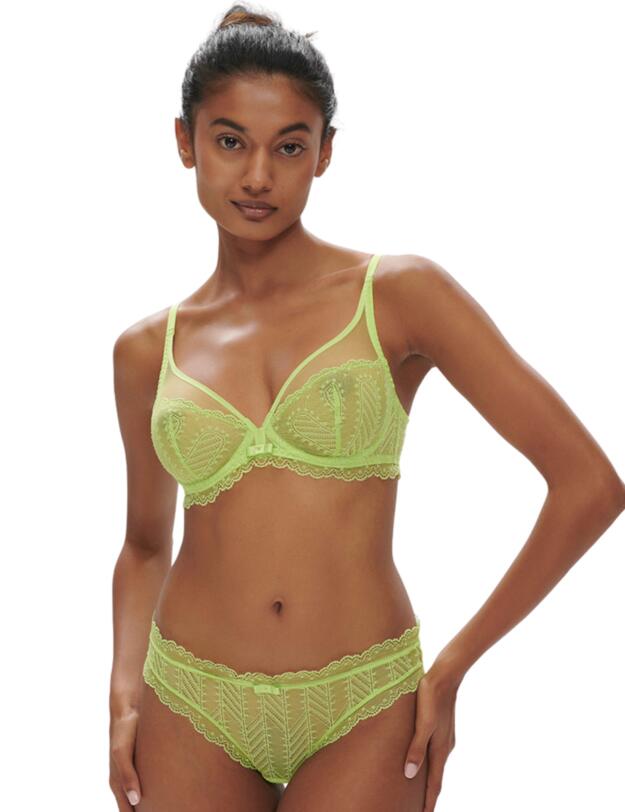 Simone Perele Canopee Plunging Underwired Bra Lime