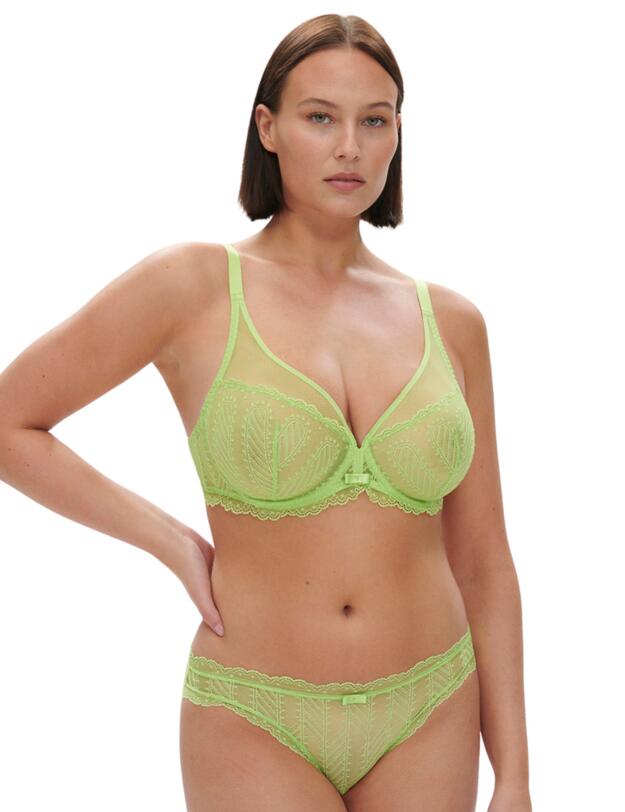 Simone Perele Canopee Plunging Underwired Bra Lime