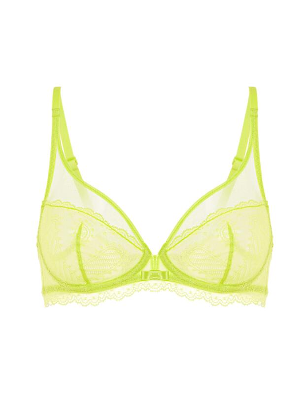 Simone Perele Canopee Plunging Underwired Bra Lime