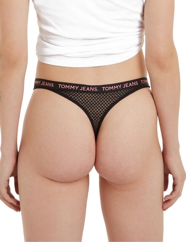 Tommy Hilfiger Lace Thong 3 Pack Black/Hot Heat/Tickled Pink