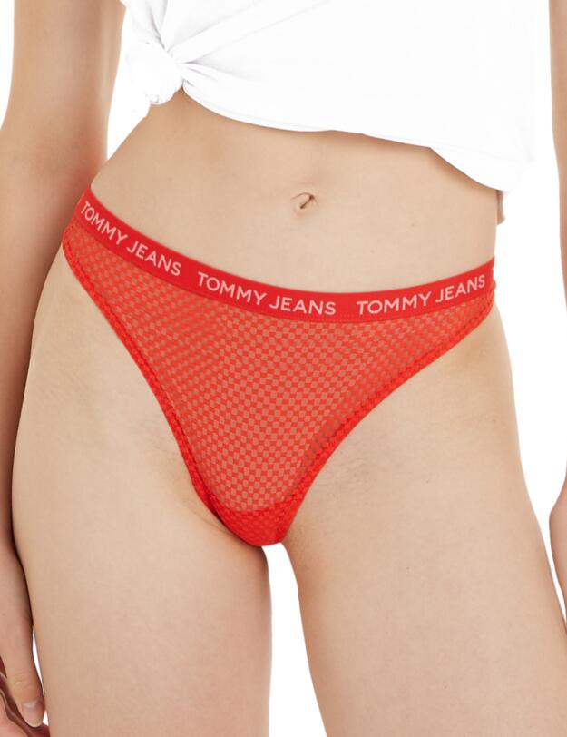 Tommy Hilfiger Lace Thong 3 Pack Black/Hot Heat/Tickled Pink