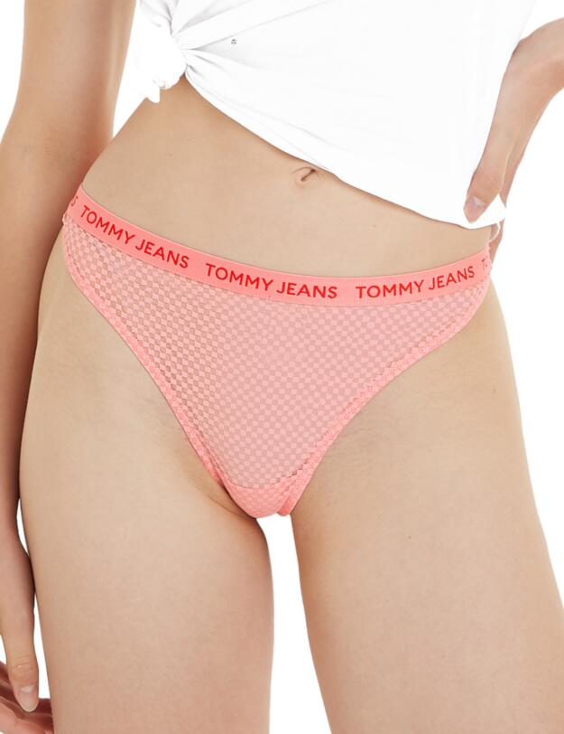 Tommy Hilfiger Lace Thong 3 Pack Black/Hot Heat/Tickled Pink