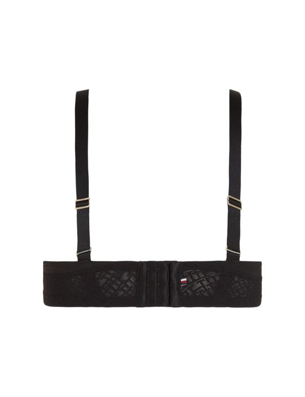 Tommy Hilfiger TH Monogram Triangle Bra Black