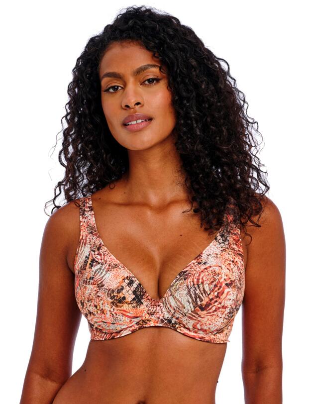 Freya Desert Cat High Apex Bikini Top Sunset