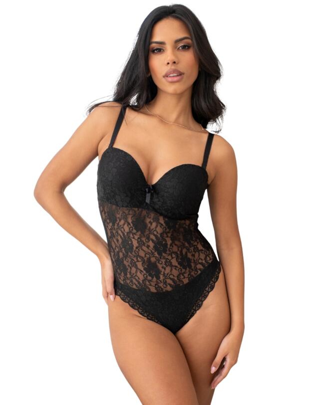 Pour Moi Rebel Strapless Padded Body Black