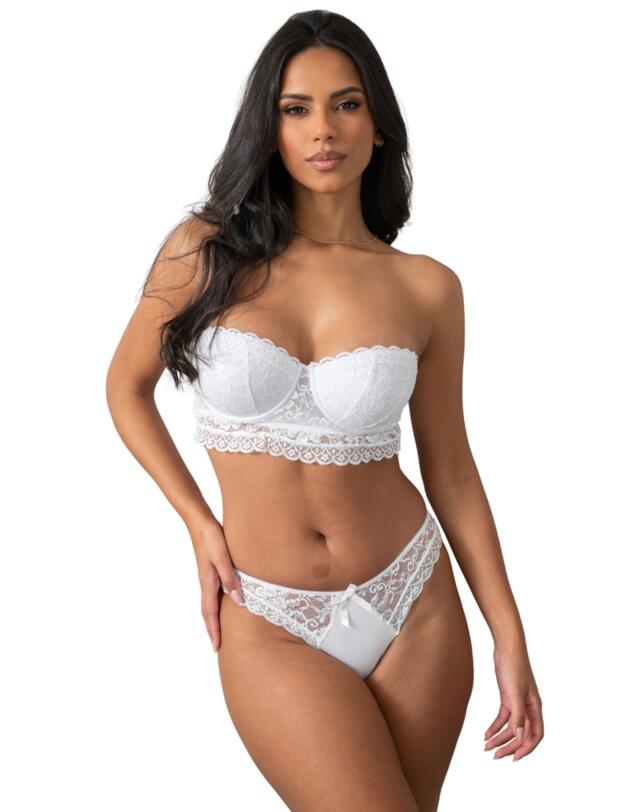 Pour Moi Rebel Brazilian Brief White